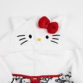 Hello Kitty Hello Kitty Bademantel Mädchen – Weicher Fleece mit Kapuze & Schleife – Offiziell Sanrio