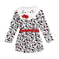 Hello Kitty Hello Kitty Bademantel Mädchen – Weicher Fleece mit Kapuze & Schleife – Offiziell Sanrio