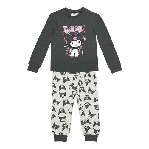 Hello Kitty Hello Kitty Kuromi Pyjama voor Meisjes – Zwart en Grijs – Officieel Gelicenseerd Hello Kitty Hello Kitty Kuromi Pyjama voor Meisjes – Zwart en Grijs – Officieel Gelicenseerd