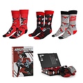 DC Comics Harley Quinn Socks Gift Set – 3 Pairs – Official DC Comics – Size 36–43