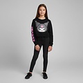 Hello Kitty Hello Kitty Kuromi Sweater Girls – Black Cropped Jumper – Official Sanrio