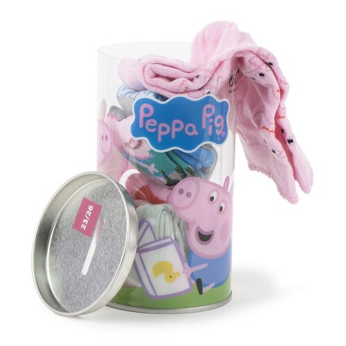 Peppa Pig Peppa Pig Socken Kinder – 4 Paar in Spardosen Geschenkverpackung – Offiziell Peppa Pig Peppa Pig Socken Kinder – 4 Paar in Spardosen Geschenkverpackung – Offiziell
