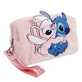 Disney Stitch Toiletry Bag Pink – Angel Design – Official Disney