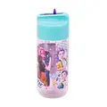 Kpop Demon Hunters Kpop Demon Hunters Trinkflasche mit Strohhalm – Türkis Lila - 430ML