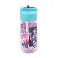 Kpop Demon Hunters Kpop Demon Hunters Trinkflasche mit Strohhalm – Türkis Lila - 430ML