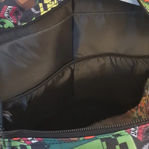 Minecraft Minecraft Rugzak voor Jongens en Meisjes – Creeper Schooltas met Voorvak en Drinkflesvak – Officieel Gelicenseerd