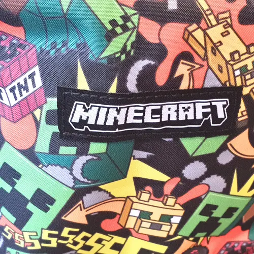 Minecraft Minecraft Backpack for Boys and Girls – Creeper School Backpack with Front Pocket and Bottle Holder – Officially Licensed