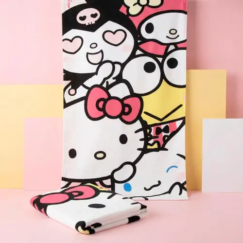 Hello Kitty Hello Kitty Beach Towel – Polyester – 70x140 cm – Quick Dry – Lightweight