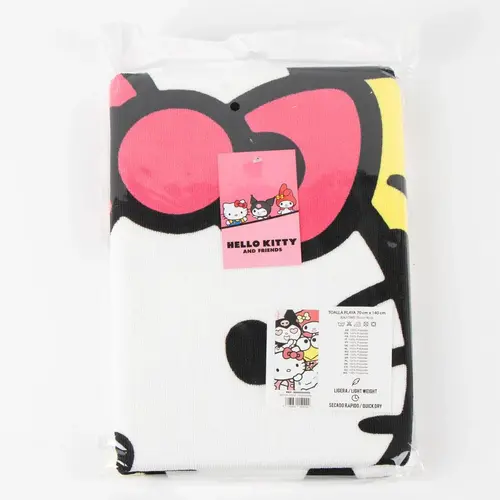 Hello Kitty Hello Kitty Beach Towel – Polyester – 70x140 cm – Quick Dry – Lightweight