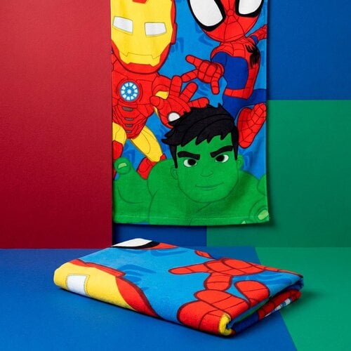 Marvel Spidey Strandlaken – 70x140 cm – Polyester – Sneldrogend – Lichtgewicht – Spidey and his Amazing Friends