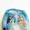 Bluey Bluey Strandtuch Turnbeutel und Cap – Strandset Kinder – Handtuch Tasche und Kappe – Strand Pool Urlaub