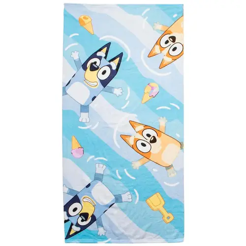 Bluey Bluey Strandlaken Zwemtas en Pet – Strandset Kind – Handdoek Tas en Cap – Strand Zwembad Vakantie