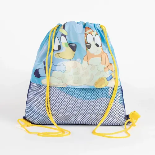 Bluey Bluey Strandlaken Zwemtas en Pet – Strandset Kind – Handdoek Tas en Cap – Strand Zwembad Vakantie