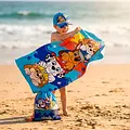 Nickelodeon Paw Patrol Strandtuch Turnbeutel und Cap – Strandset Kinder – Handtuch Tasche Kappe – Strand Pool Urlaub