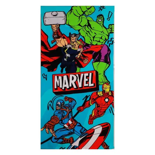 Marvel Marvel Avengers Strandlaken Zwemtas en Pet – Strandset Kind – Handdoek Tas Cap – Strand Zwembad Vakantie