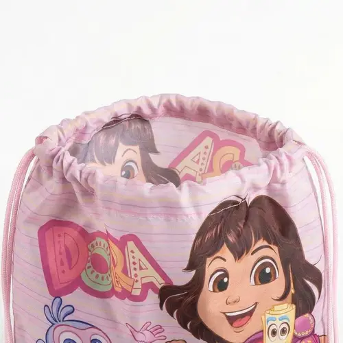 Nickelodeon Dora Strandlaken Zwemtas en Pet – Strandset Kind – Handdoek Tas Cap – Strand Zwembad Vakantie