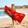 Disney Disney Cars Strandtuch – Lightning McQueen Handtuch – Schnelltrocknend – Strand Pool Urlaub – 70x140 cm