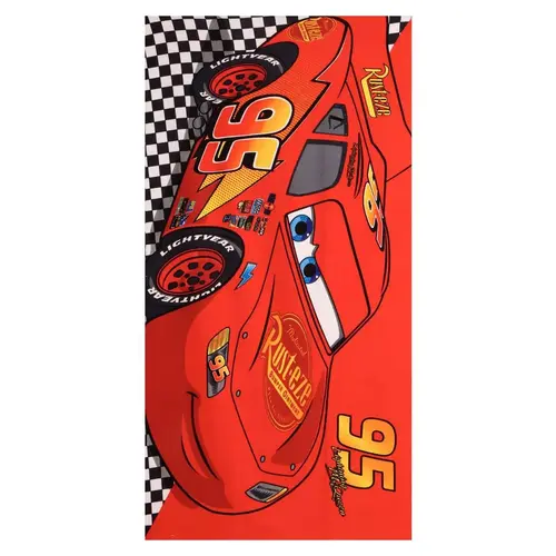 Disney Disney Cars Strandlaken – Lightning McQueen Handdoek – Sneldrogend – Strand Zwembad Vakantie – 70x140 cm