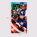 Marvel Avengers Strandtuch – Marvel Handtuch – 70x140 cm – Jungen – Schnelltrocknend
