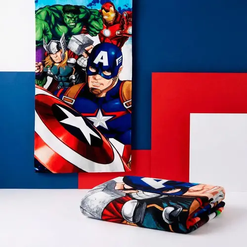Marvel Avengers Strandlaken – Marvel Handdoek – 70x140 cm – Jongens – Sneldrogend
