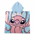 Disney Stitch Poncho Handtuch – Disney Kinder Handtuch Poncho – 55x110 cm – Mädchen – Schnelltrocknend