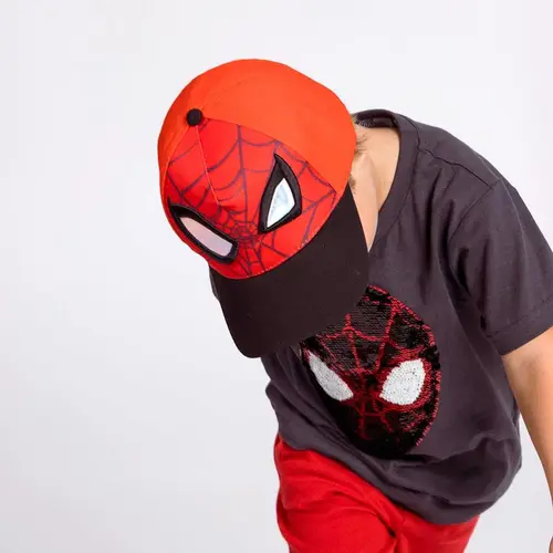 Marvel Spiderman Cap Kids – Red Hat with 3D Eyes – Adjustable – Summer Cap Boys