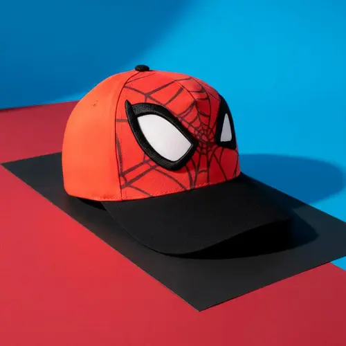 Marvel Spiderman Cap Kids – Red Hat with 3D Eyes – Adjustable – Summer Cap Boys