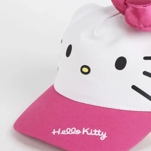 Hello Kitty Hello Kitty Cap with Bow – Pink/White Kids Cap – Adjustable – Summer Cap Girls – Sun Protection – Officially Licensed