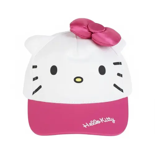 Hello Kitty Hello Kitty Cap with Bow – Pink/White Kids Cap – Adjustable – Summer Cap Girls – Sun Protection – Officially Licensed