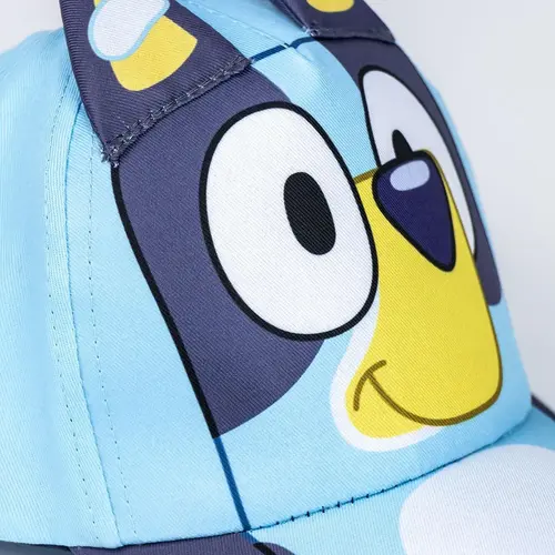 Nickelodeon Bluey Cap Blue – Kids Hat with 3D Ears – Adjustable – Officially Licensed