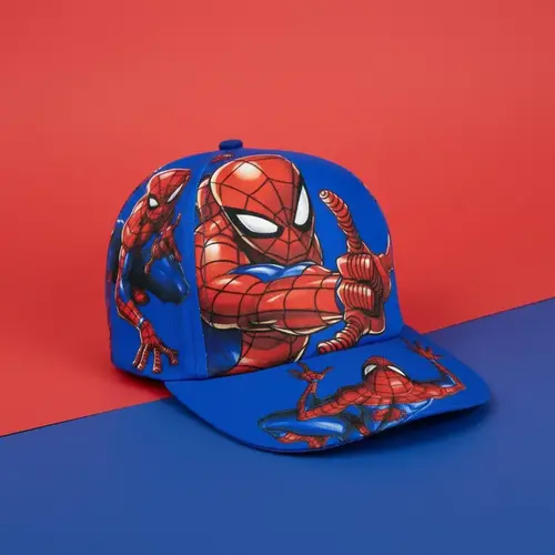 Marvel Marvel Spiderman Pet Blauw – Kinderpet – Verstelbaar – Officieel Gelicenseerd