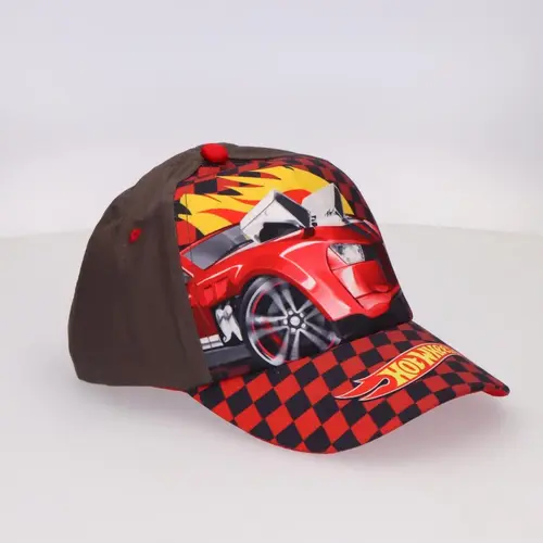 Hot Wheels Hot Wheels Pet met Zonnebril Set – Kinder Pet Jongens – Rood Zwart – Verstelbare Cap – UV Bescherming
