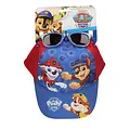 Nickelodeon Paw Patrol Cap und Sonnenbrille Set – Blau Rot – UV400 Schutz – Verstellbare Sommer Cap für Jungen und Mädchen