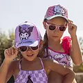 Hello Kitty Hello Kitty Kuromi Cap and Sunglasses Set – Purple Pink – UV400 Protection – Adjustable Summer Cap for Girls Hello Kitty Hello Kitty Kuromi Cap and Sunglasses Set – Purple Pink – UV400 Protection – Adjustable Summer Cap for Girls