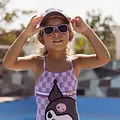 Hello Kitty Hello Kitty Kuromi Cap and Sunglasses Set – Purple Pink – UV400 Protection – Adjustable Summer Cap for Girls Hello Kitty Hello Kitty Kuromi Cap and Sunglasses Set – Purple Pink – UV400 Protection – Adjustable Summer Cap for Girls