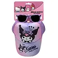 Hello Kitty Hello Kitty Kuromi Cap and Sunglasses Set – Purple Pink – UV400 Protection – Adjustable Summer Cap for Girls Hello Kitty Hello Kitty Kuromi Cap and Sunglasses Set – Purple Pink – UV400 Protection – Adjustable Summer Cap for Girls
