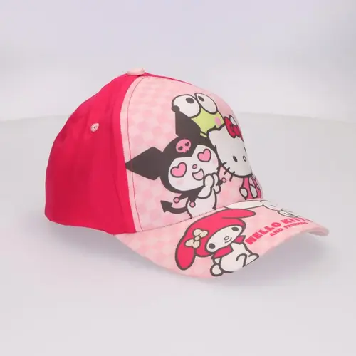 Hello Kitty Hello Kitty Pet en Zonnebril Set – Roze – UV400 Bescherming – Verstelbare Zomer Pet voor Meisjes