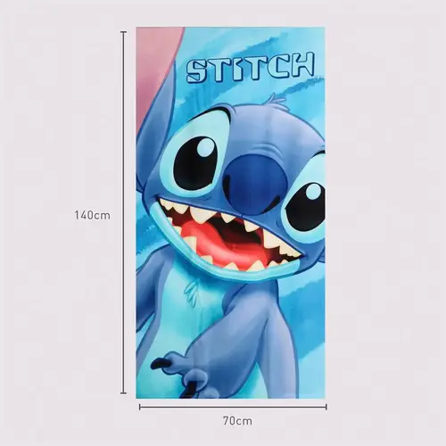 Disney Disney Stitch Strandlaken – 70x140 cm – Sneldrogend – Lichtgewicht – Strand Handdoek Kind