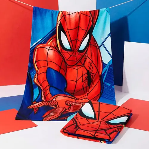Marvel Marvel Spiderman Strandlaken – Polyester – 70x140 cm – Sneldrogend – Lichtgewicht – Strand & Zwembad