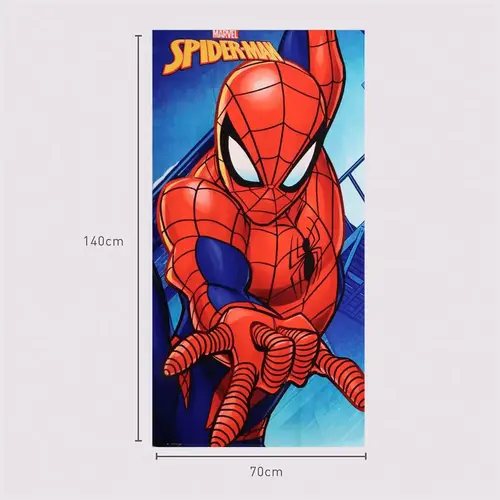Marvel Marvel Spiderman Strandlaken – Polyester – 70x140 cm – Sneldrogend – Lichtgewicht – Strand & Zwembad