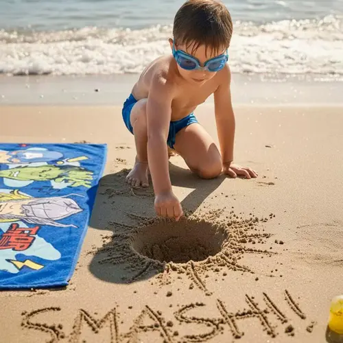 Marvel Marvel Avengers Strandlaken met Zwembril – 70x140 cm – Polyester – Strandlaken Set Kinderen