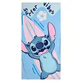 Disney Stitch Strandlaken Katoen 70x140 cm – Disney Strandhanddoek Jongens en Meisjes – Blauw Roze