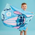 Disney Stitch Strandlaken Katoen 70x140 cm – Disney Strandhanddoek Jongens en Meisjes – Blauw Roze