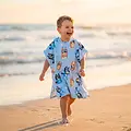 Bluey Bluey Poncho Handdoek Kinderen – Strandponcho – Sneldrogend Polyester – Met Capuchon – Blauw