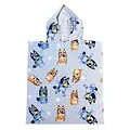 Bluey Bluey Poncho Handdoek Kinderen – Strandponcho – Sneldrogend Polyester – Met Capuchon – Blauw