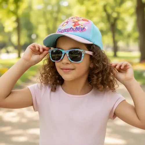 Nickelodeon Paw Patrol Pet met Zonnebril Kinderen – Skye & Everest – UV400 Bescherming – Verstelbare Cap – Zomer Set