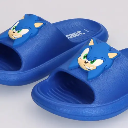 Sonic the Hedgehog Sonic the Hedgehog Slippers Kinderen – Blauwe Badslippers – Sonic Slippers Jongens – Comfortabele Kinder Slippers