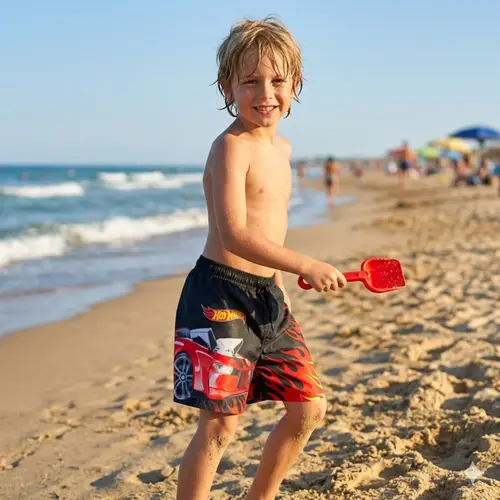 Hot Wheels Hot Wheels Zwembroek Jongens – Kinder Zwemshort met Elastische Band – Sneldrogende Zwembroek