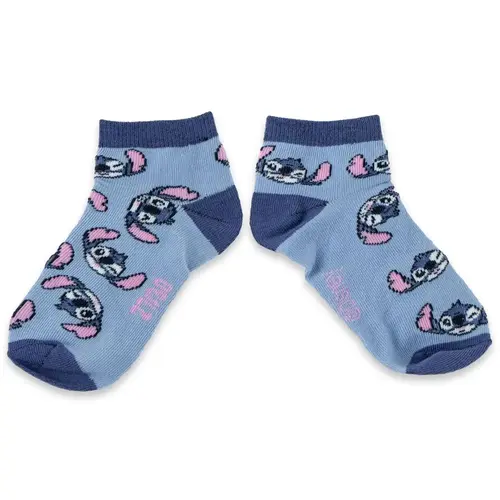 Disney Disney Stitch Sokken Set – 7 Paar – Kindersokken – Meisjes – Comfortabele Enkelsokken – Multicolor