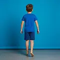 Sonic the Hedgehog Sonic the Hedgehog Zomerset Jongens – T-shirt en Korte Broek Set – Kinder Kledingset Zomer – Blauw – Casual Outfit